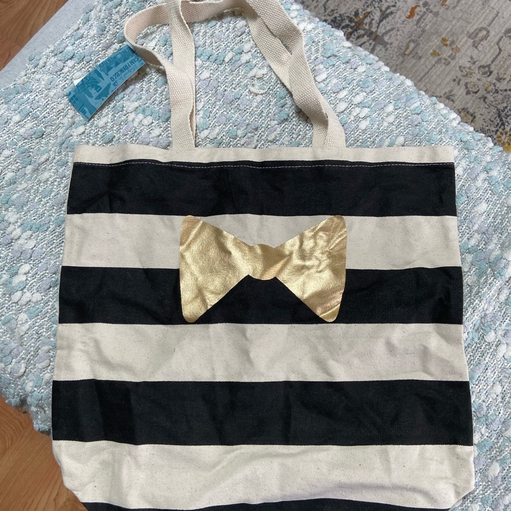 Small Striped Tote Bag- NWT